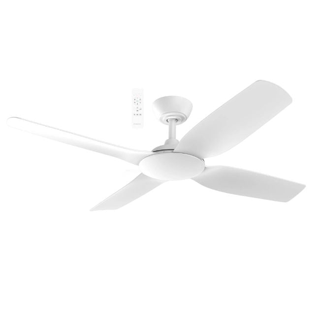 Martec Viper DC 4 1220mm Ceiling Fan Matt White MVDC124W - The Blue Space