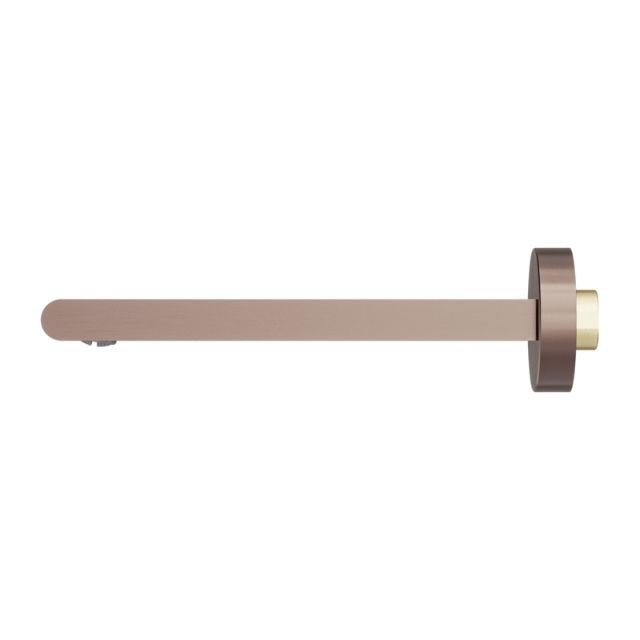 Side Nero Bianca Fixed Bath Spout Only 200mm Brushed Bronze NR321503BZ - The Blue Space