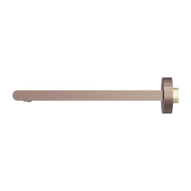 Side Nero Bianca Fixed Bath Spout Only 240mm Brushed Bronze NR321503BBZ - The Blue Space