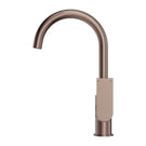 Side Nero Bianca Kitchen Mixer Gooseneck Spout Brushed Bronze NR321506BZ - The Blue Space