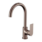 Nero Bianca Kitchen Mixer Gooseneck Spout Brushed Bronze NR321506BZ - The Blue Space