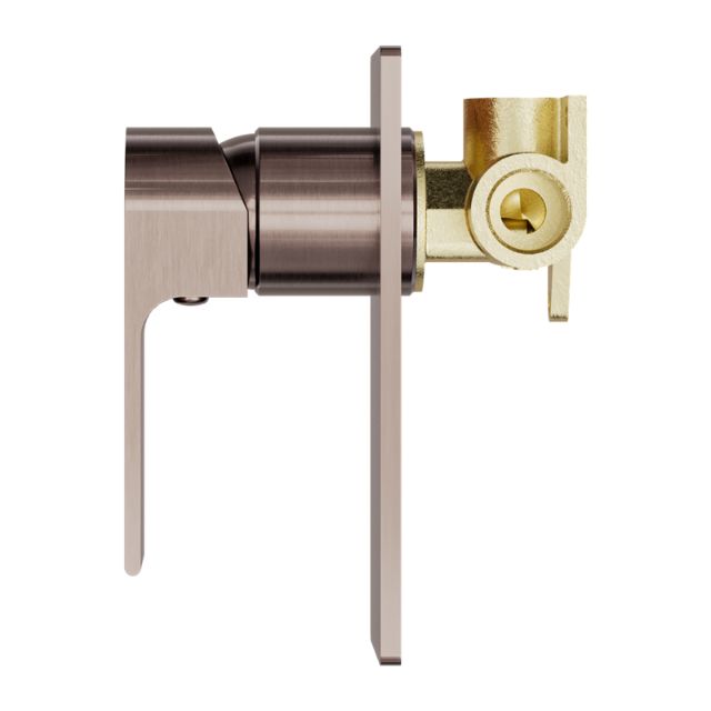 Side Nero Bianca Shower Mixer Brushed Bronze NR321511BZ - The Blue Space