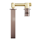 Top Nero Bianca Wall Basin/Bath Mixer Separate Back Plate 187mm Brushed Bronze NR321510EBZ - The Blue Space