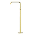 nero mecca freestanding bath mixer square shape brushed gold | The Blue Space