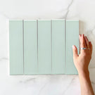 Pale Blue Bella Subway Tile Gloss 65 x 265 x 6mm Ceramic  | The Blue Space