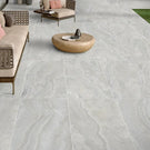 Pearl Ivy Vein Cut Travertine Look Tile Tech Grip 300 x 600 x 10mm Porcelain  | The Blue Space