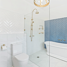 Phoenix Cromford Brushed Gold tapware, showers and accessories - Branxton Bank x The Blue Space