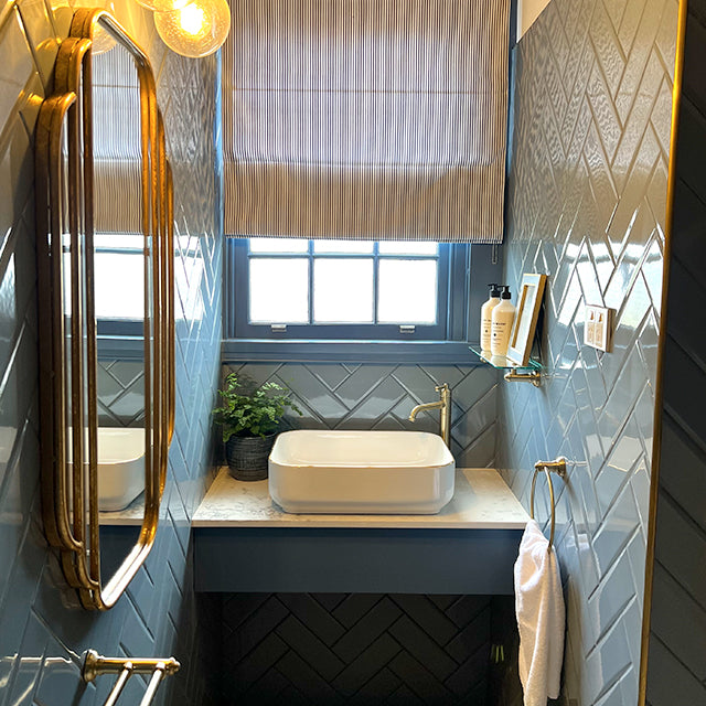 Phoenix Cromford Brushed Gold tapware, showers and accessories - Branxton Bank x The Blue Space