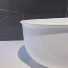 Otti Bronte Oval Above Counter Basin Gloss White 500x350