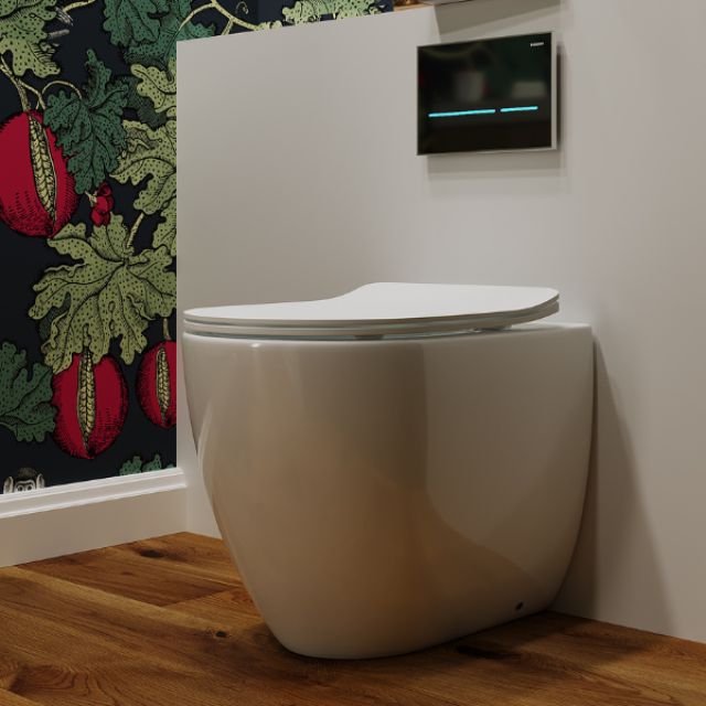 Lifestyle BelBagno Alexander-R Rimless Nano Concealed Suite with Geberit Cistern BB0252R-BTW-GEB - The Blue Space