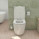 Front Opened BelBagno Alexander-R Rimless Nano-Glaze Toilet Suite BB0152-R-TS - The Blue Space