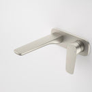 Caroma Contura II 180mm Wall Basin/Bath Mixer - Brushed Nickel 