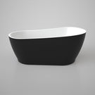 Caroma Noir Freestanding Slipper Bath 1700mm in Black - The Blue Space