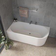 Buy Caroma URBANE II 1700 Right Hand Corner Back To Wall Bath UII7RHCW - The Blue Space