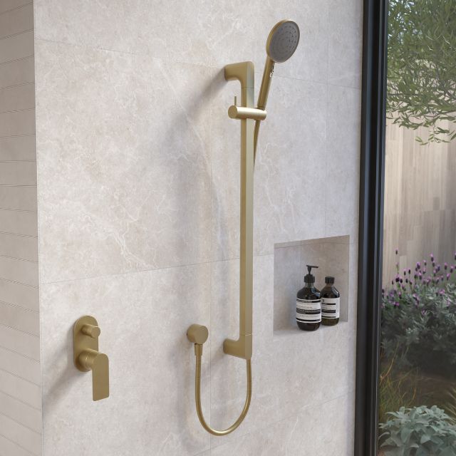 Lifestyle Caroma Urbane II Universal Rail Shower - Brushed Nickel 96331BN4E - The Blue Space