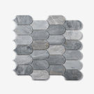 Cottesloe Carrara Grey Feather Honed Marble Mosaic Tile 50x130mm - The Blue Space 