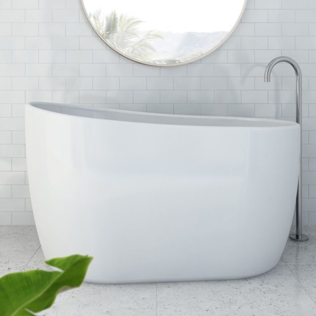 Decina Cosmo 1300mm Freestanding Bath With Intergrated Overflow CO1300WIO - The Blue Space