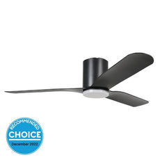 Eglo Iluka 52 Inch DC Fan 18W LED Tri-Col Black Hugger 20538302 - The Blue Space