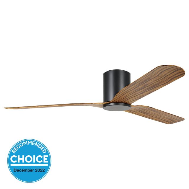 Eglo Iluka 60 Inch DC Fan Black Wood Hugger 20538415 - The Blue Space