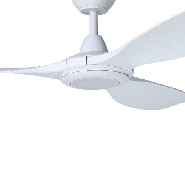 Angle Eglo Kurrawa 60 Inch DC Fan 20W LED Tri-Col White 20618801 - The Blue Space