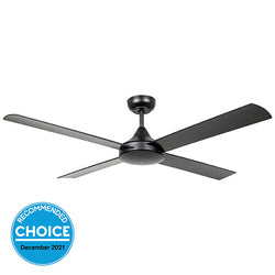 Eglo Stradbroke 52in 132cm DC Ceiling Fan Black - The Blue Space