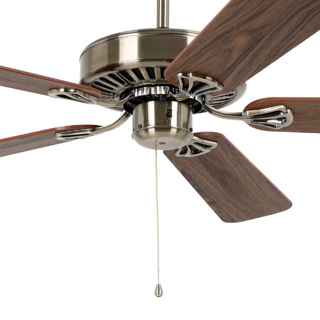 Angle Eglo Waikiki 52 Inch AC Fan Antique Bronze Walnut 20518109 - The Blue Space