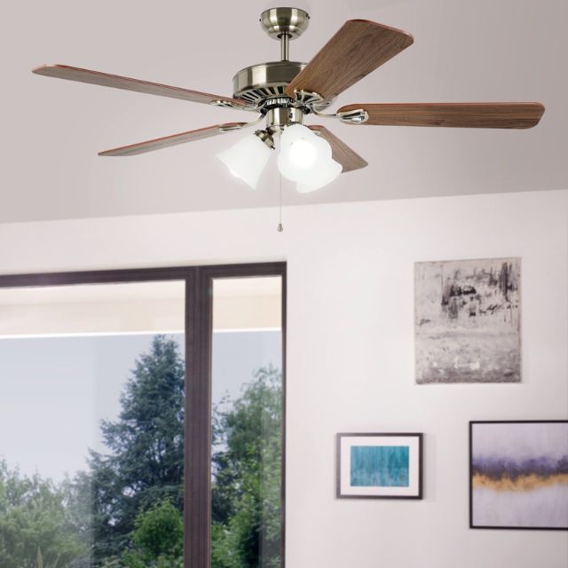 Lifestyle Eglo Waikiki 52 Inch AC Fan Antique Bronze Walnut 20518109 - The Blue Space