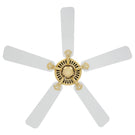 Below Eglo Waikiki 52 Inch AC Fan Brs Matt White 20518111 - The Blue Space