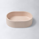 Eight Quarters 400mm x 280mm Concrete Mini Pod Above Counter Basin - Blush EQCO2-B - The Blue Space