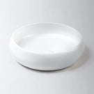 Eight Quarters 415mm Luna Large Circle Basin - Matt White EQLCL-MW - The Blue Space