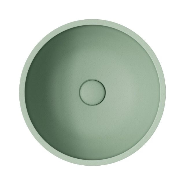 Fienza Alba Concrete Round Bowl Basin 362 x 145mm Sage