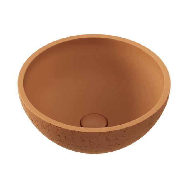 Fienza Alba Concrete Round Bowl Basin 362 x 145mm Tuscan