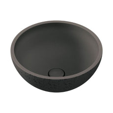 Fienza Alba Concrete Round Bowl Basin 362 x 145mm Warm Grey RB074 - The Blue Space