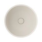 Top Fienza Alba Concrete Round Bowl Basin 362 x 145mm Warm White RB074W - The Blue Space