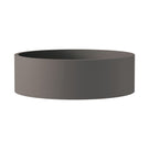 Front Fienza Jada Concrete Round Basin Above Counter 390 x 120mm Warm Grey RB199 - The Blue Space