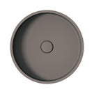 Top Fienza Jada Concrete Round Basin Above Counter 390 x 120mm Warm Grey RB199 - The Blue Space