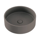 Fienza Jada Concrete Round Basin Above Counter 390 x 120mm Warm Grey RB199 - The Blue Space