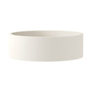 Front Fienza Jada Concrete Round Basin Above Counter 390 x 120mm Warm White RB199W - The Blue Space