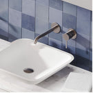 Lifestyle Fienza Kaya Basin/Bath Wall Mixer Set Round Plates160mm Outlet Brushed Nickel 228104BN - The Blue Space