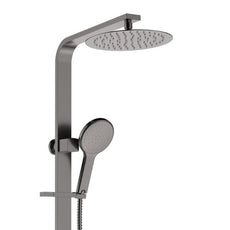 Fienza Kaya Deluxe Twin Shower Gun Metal 455119GM - The Blue Space