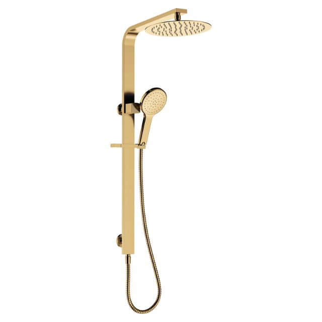 Angle Fienza Kaya Deluxe Twin Shower Urban Brass 455119UB - The Blue Space