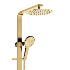 Fienza Kaya Deluxe Twin Shower Urban Brass 455119UB - The Blue Space