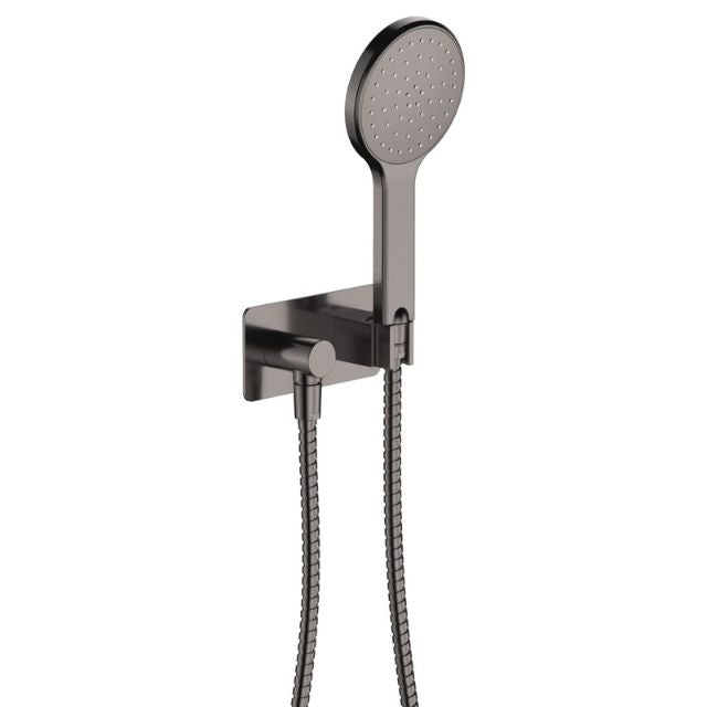 Fienza Kaya Hand Shower Rectangular Plate Gun Metal 433115GM - The Blue Space