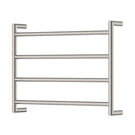 Fienza Kaya Heated Towel rail 600mm x 450mm Brushed Nickel 8286045BN - The Blue Space