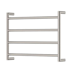 Fienza Kaya Heated Towel rail 600mm x 450mm Brushed Nickel 8286045BN - The Blue Space