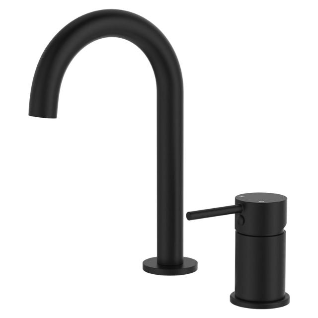 Fienza Kaya Hob Mixer And Basin/Bath Spout Set Matte Black  228117B - The Blue Space