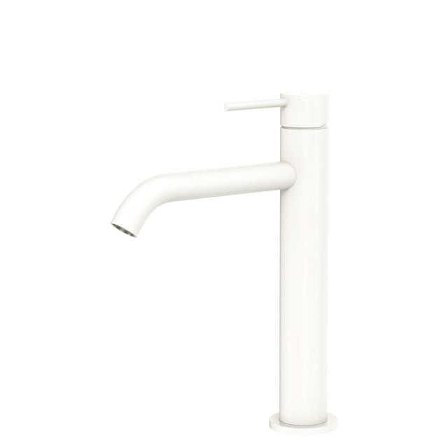 Fienza Kaya Medium Basin Mixer Matte White  228110MW - The Blue Space