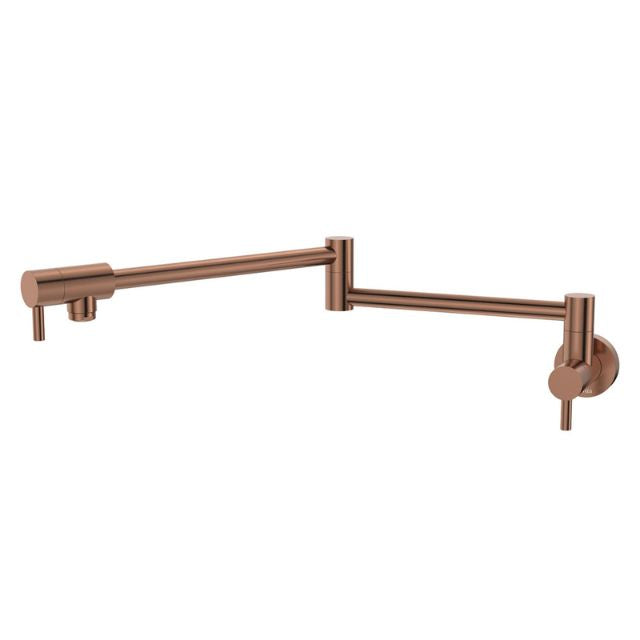 Angle Fienza Kaya Pot Filler Wall Mixer Brushed Copper  228120CO - The Blue Space