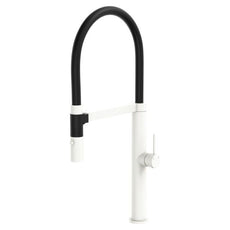 Fienza Kaya Pull Down Sink Mixer Matte White Mixed  228109MW - The Blue Space