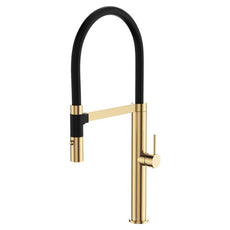 Fienza Kaya Pull Down Sink Mixer Urban Brass  228109UB - The Blue Space